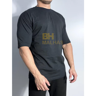 Camiseta Oversized Masculina 100% Algodão Streetwear Treino Esportes Academia Skate
