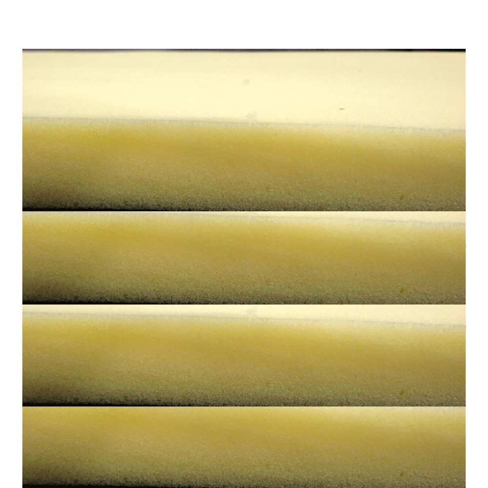 Kits Espuma D33 Almofadas Sob Medida 45cm x 45cm Amarela 3cm de espessura sofá cadeira