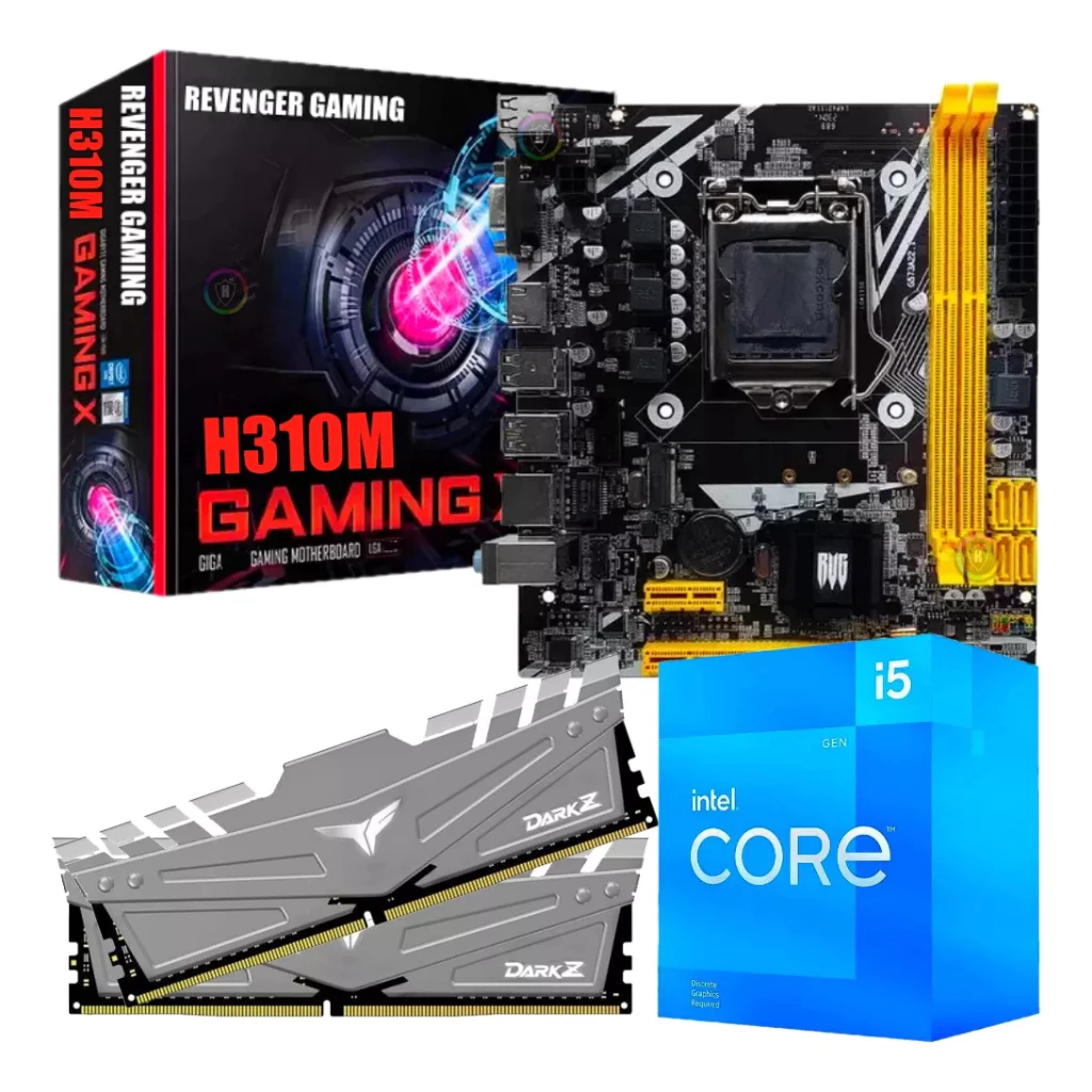 Kit Upgrade Gamer DDR4 - Intel Core i5 + Placa Mãe H110 + 32GB DDR4
