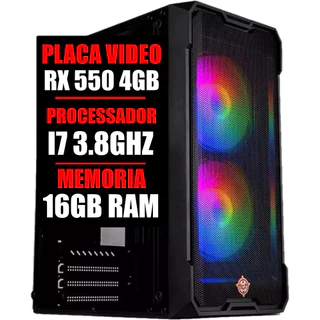Pc Gamer Intel Core I7 3.8ghz / Rx 550 4gb Ddr5 / 16gb Ram / Ssd 480gb