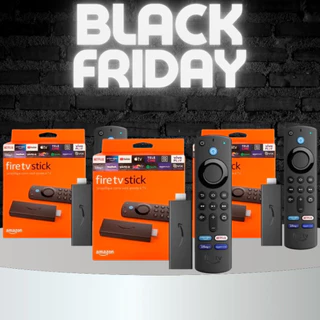 Pacote com 3 Fire TV Stick Lite Amazon 2ª Geração, Controle Inteligente com Alexa e Atalhos