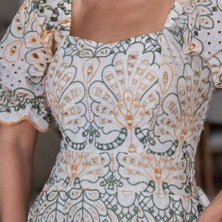 Vestido Feminino Romântico Tecido Lesse Multicolorido Veste 38-44 Perfeito Qualquer Ocasião Branco