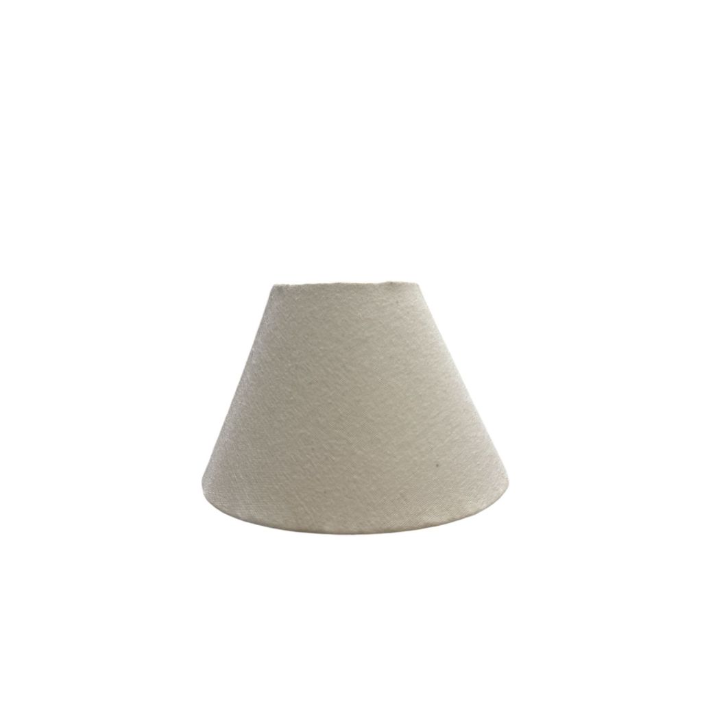 Cupula De Tecido Para Abajur Luminaria Formato de Cone Off White ...
