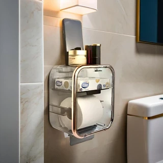 Suporte De Papel Higiênico Em Acrílico Premium à Prova D'água