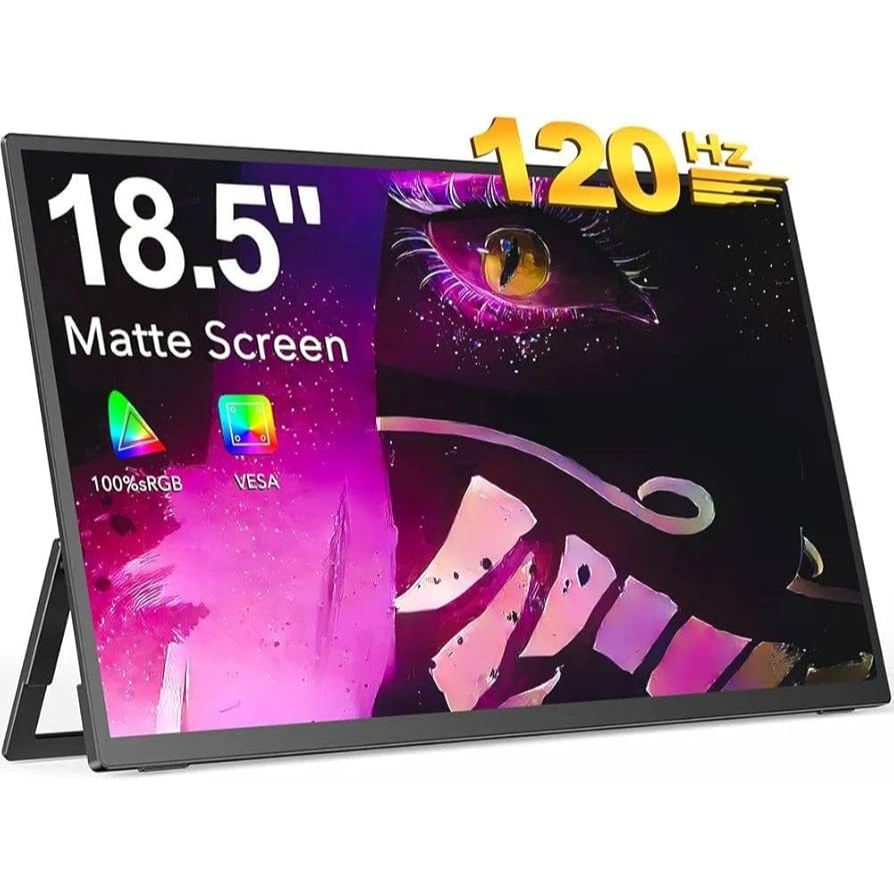 Monitor UPERFECT 18,5" Polegadas IPS LCD 120Hz 1080p FHD HDR Tela do computador portátil HDMI