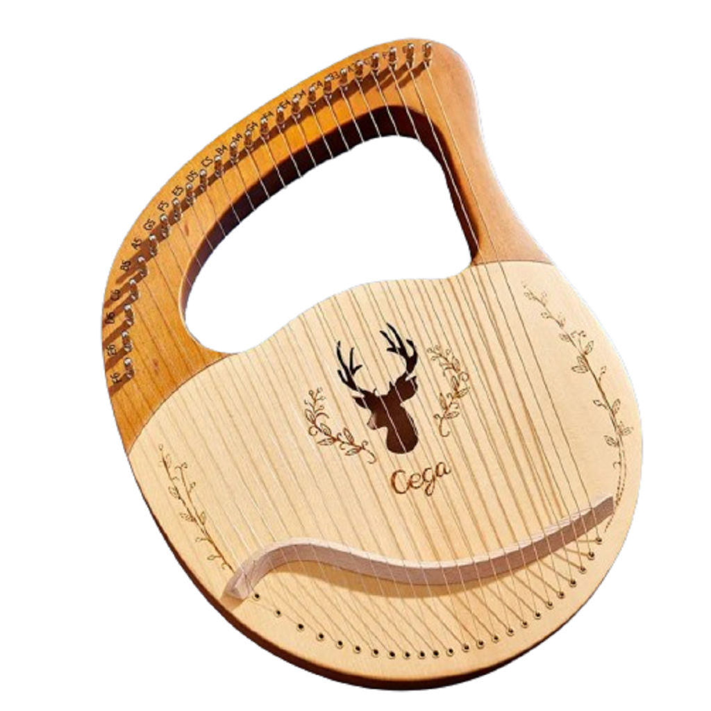 Harpa Citara Lira De Davi 16c Acustica Luthieria Prosperar madeira