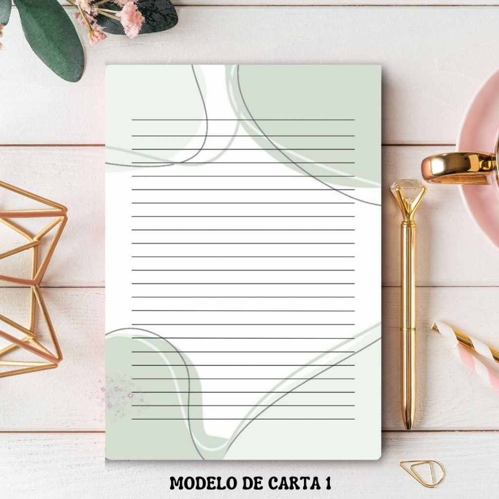 Papeis de Carta com Pauta (Ideal para o Público Masculino) | Shopee Brasil