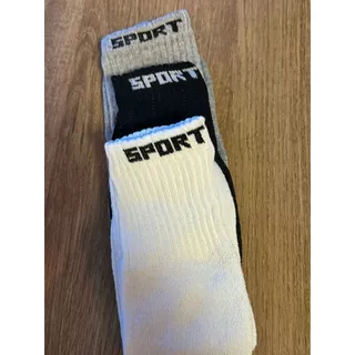 Kit 24 pares de Meia cano alto SPORT Masculina Esportiva Fabricado no Brasil Linha premium