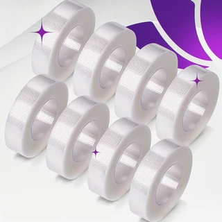 Kit 20 Fita Transpore Adesiva Transparente Antialégica para Extensão de Cílios 10m