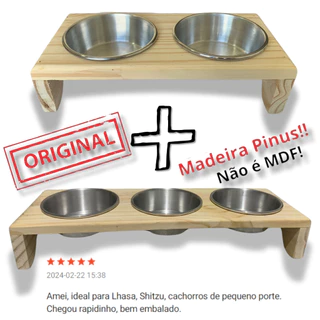Kit 2 em 1: Comedouro e Bebedouro para Cães e Gatos Pequenos!