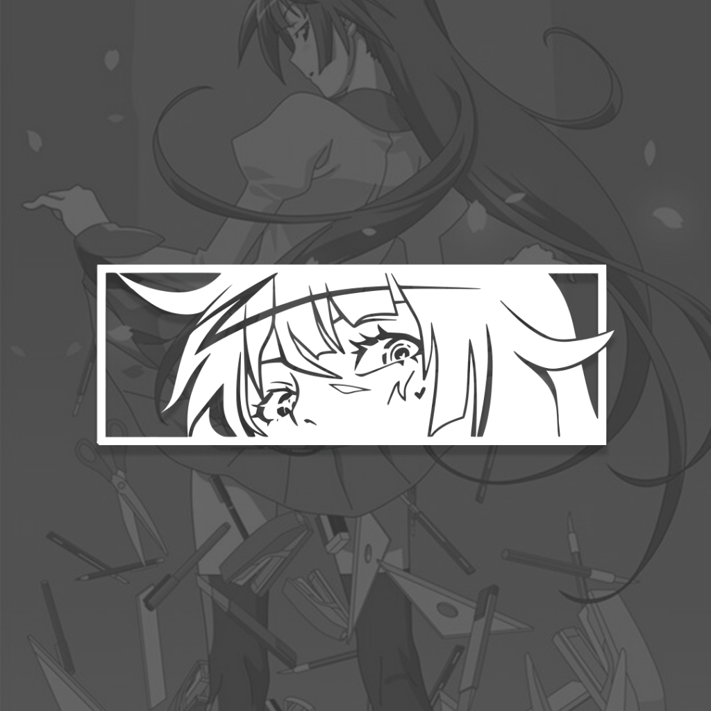 Adesivo Hitagi Waifu Monogatari Series Gabinete Horizon Anime