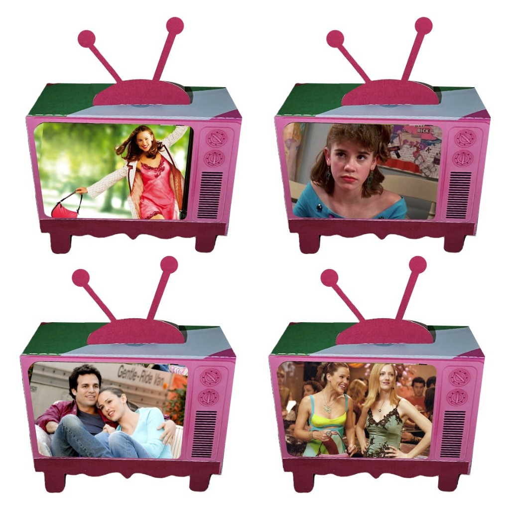 Caixa TV Personalizada Festa Filme De Repente 30 Jenna Anos 2000 y2k