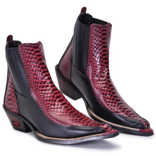 Texana Bota Country Masculina Botina de Couro Bico Fino em Promoção Imperdível!!!!!