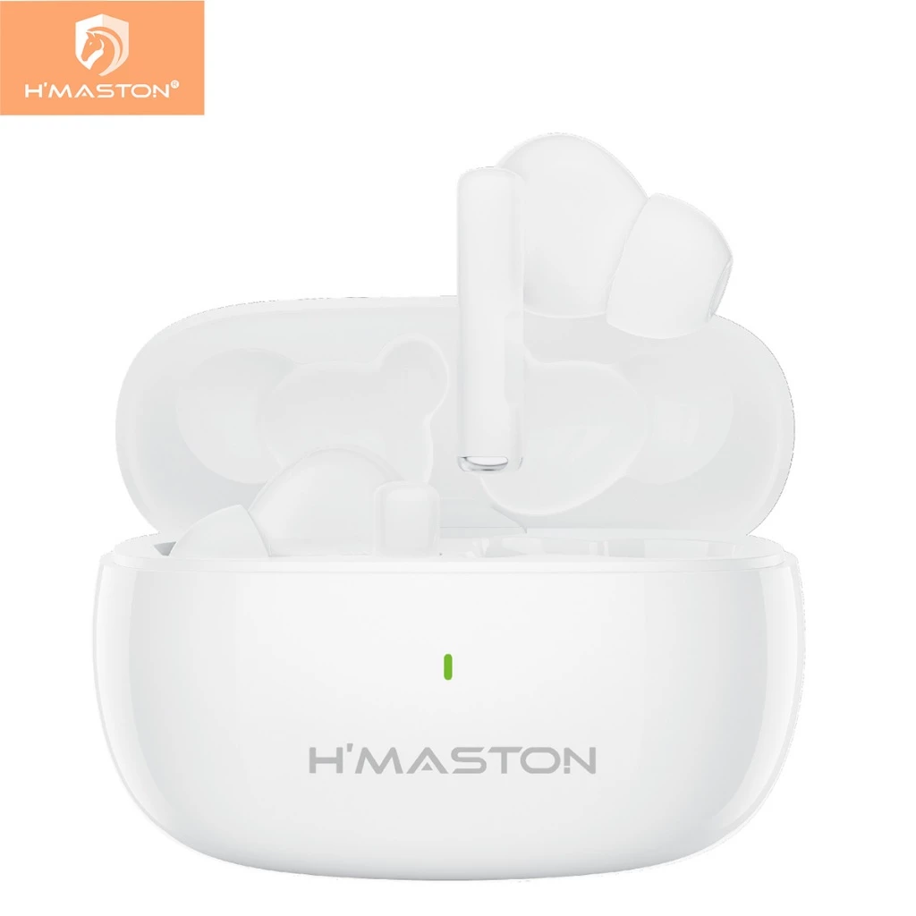 H’maston F919 Fone de Ouvido Sem Fio Fone De Ouvido Bluetooth 5.3 Cancelamento Ruído