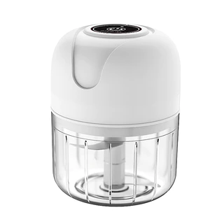 Mini Processador Triturador Sem Fio Elétrico De Alimentos Para Legumes Alho Gengibre Branco Promoções