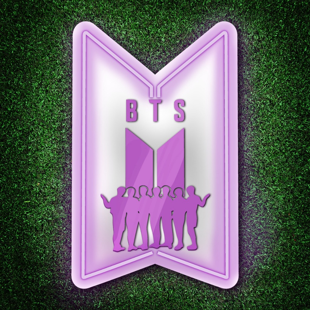 Painel Neon Led Aplique BTS Kpop Decoração Quarto Dorama | Shopee Brasil