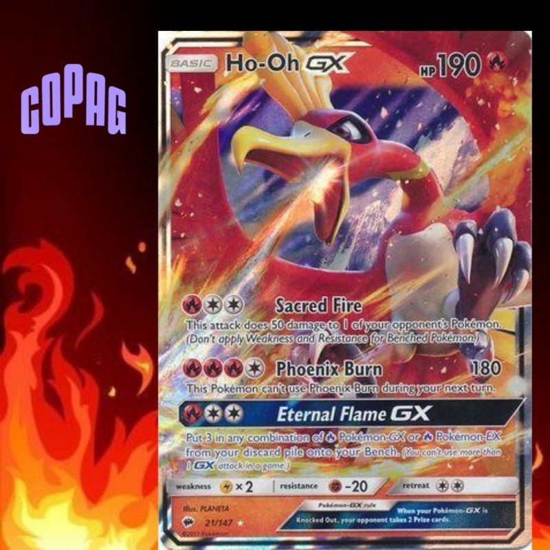 Pokémon Ho-Oh-GX - 21/147 Collectible Card - 1