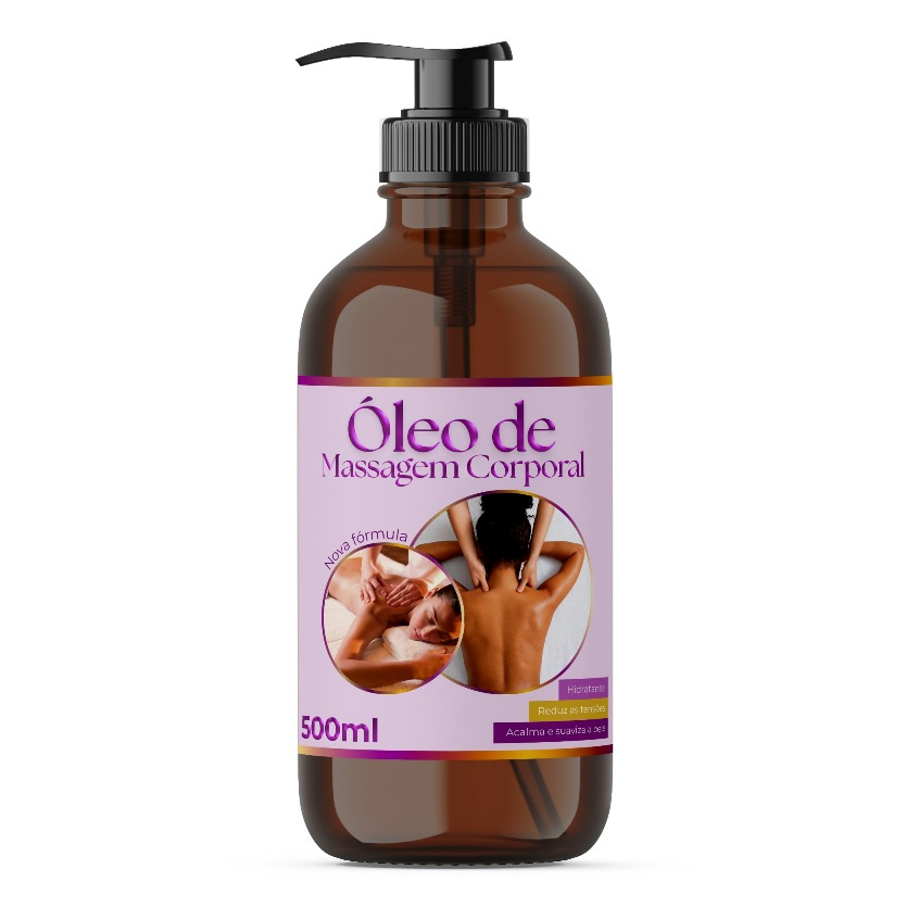 Oleo Para Massagem Tratamento Corporal Sensual Natural 500ml | Shopee ...