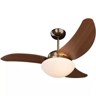 Ventilador De Teto Solano Tron Cobre Luminária LED 130W