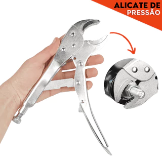 Alicate De Pressão 10 Polegadas Curvo Mordente - Mazzal