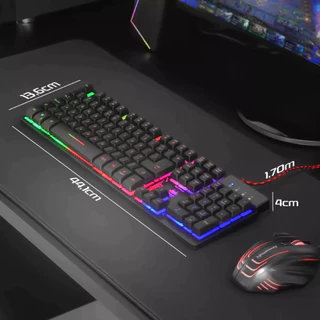 Teclado Gamer Pc Notebook Semi Mecânico Rgb Com Fio Usb Português Brasil Cor Preto - KP- TM009