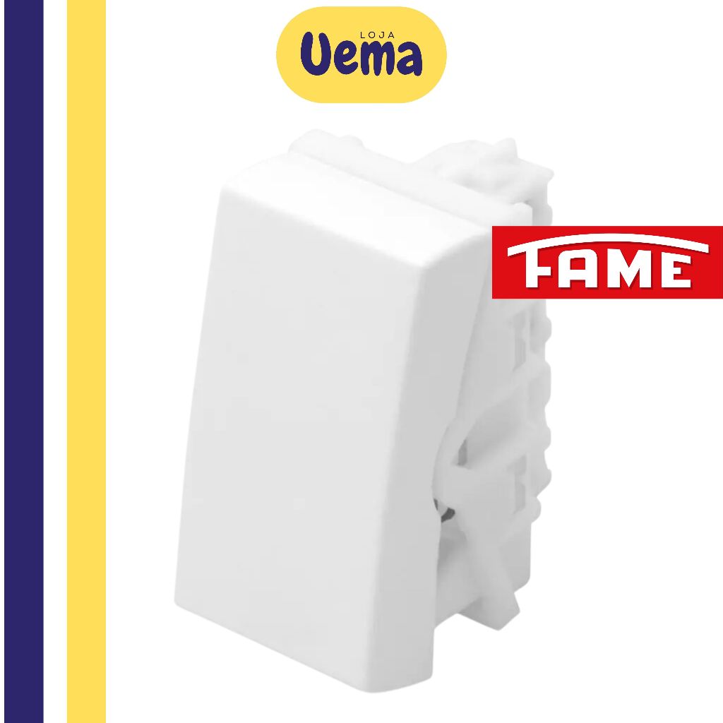 Kit Interruptor Módulo Simples Evidence Branco FAME Shopee Brasil