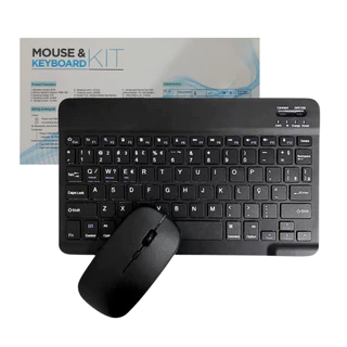 Teclado e Mouse BLACK Sem Fio Ultra Fino Portátil Bluetooth GoldenUltra