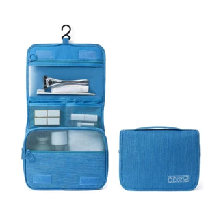 Novidade Necessaire Organizadora Bolsa Portátil Feminina Para Maquiagem Para Viagem Higiene Pessoal Com Divisória Cabide em Oferta na Shopee