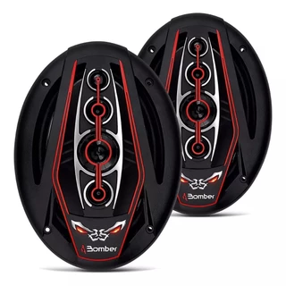 Pentaxial Alto Falante Bomber 6x9 Bicho Papão 350w Rms 6x9 Bomber Com Leds