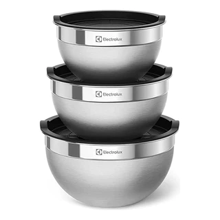 Conjunto Bowls de Inox com Tampa Electrolux em Oferta na Shopee
