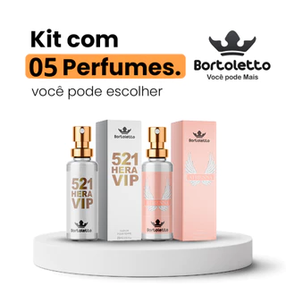 Kit 05 Perfumes de 15ml Bortoletto
