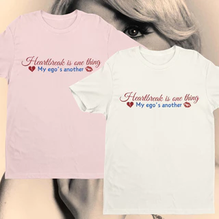 CAMISETA SABRINA CARPENTER HEARTBREAK IS ONE THING MY EGO'S ANOTHER [100%algodão]