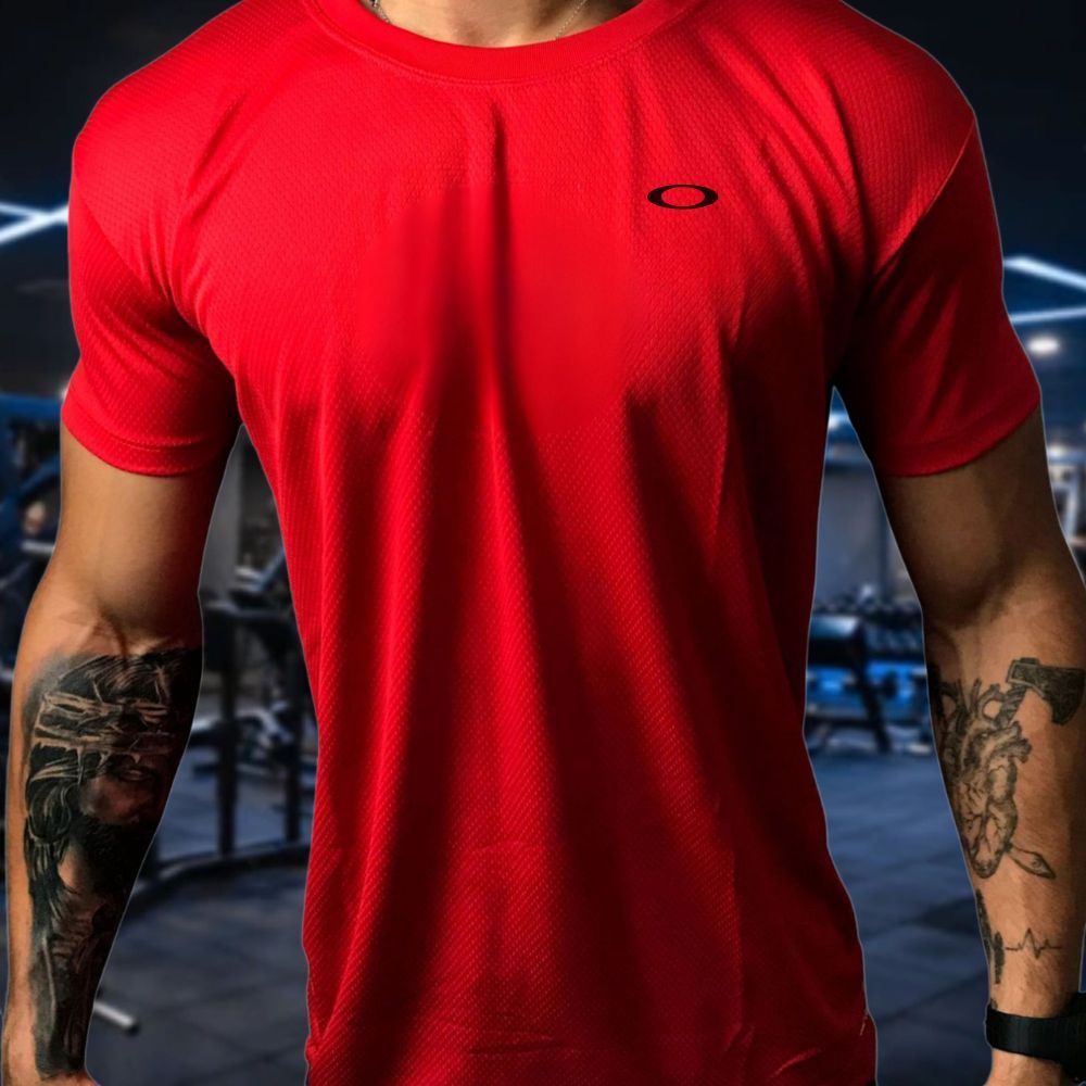 Camisa Masculina DryFit colmeia respirável Esporte Verão Praia