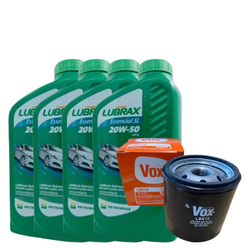 Kit 4L Óleo Lubrificante Do Motor Lubrax Mineral Essencial 20w50 ...