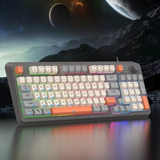 K82 Teclado para Jogos, USB Com Fio, 94 teclas, RGB