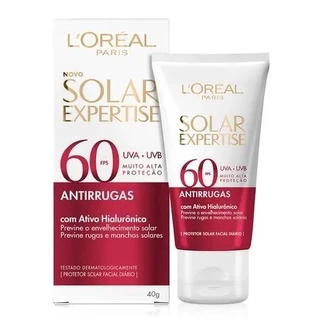 Protetor Solar Facial Expertise Antirrugas FPS 60 40g