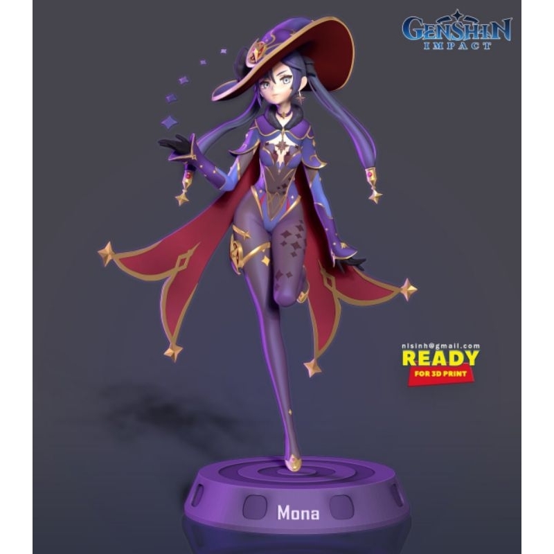 mona genshin impact figure | Shopee Brasil