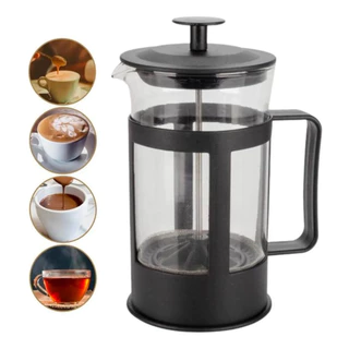 Chaleira Cafeteira Vidro Francesa Prensa Café Leite Chá 300ml
