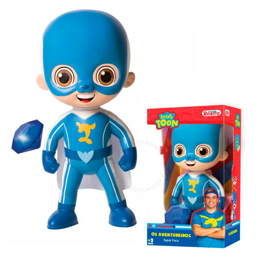 Boneco Super Foca c/ Pedra Do Poder Aventureiros Luccas Neto | Shopee ...