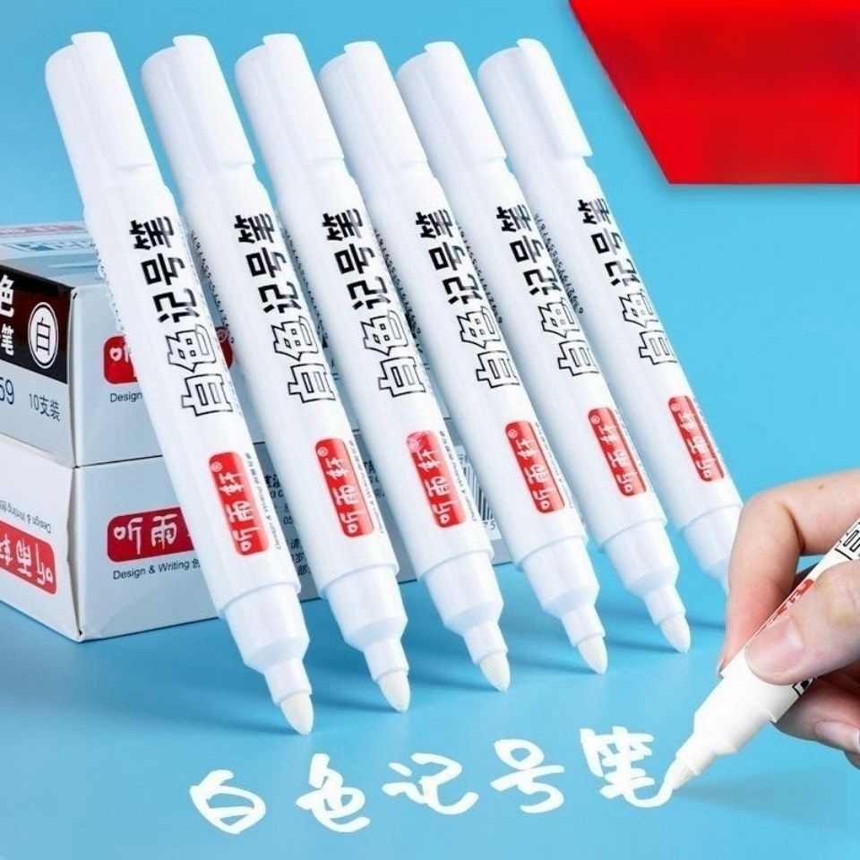 1/2/4 PÇS Canetas Branca Marcador para pintar pneu - Tira Risco - Carro - Tênis - A Prova D'agua permanente Barato