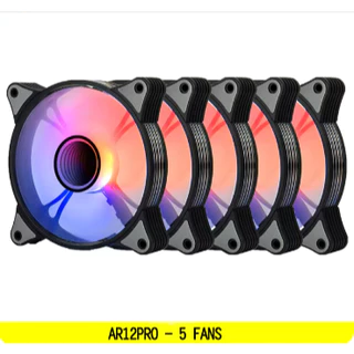 Kit Com 5 Cooler 120mm Argb Aigo Ar12pro