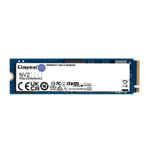 SSD 1 TB Kingston NV2, M.2 2280 PCIe, NVMe, Leitura: 3500 MB/s e Gravação: 2100 MB/s - SNV2S/1000G