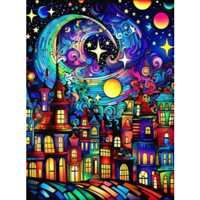 Kit Pintura de Diamante 5d Paisagem Variados Diamond Paiting