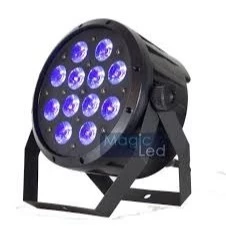 Canhão Refletor Par 12 Leds Digital Luz Negra UV Roxo Promoção