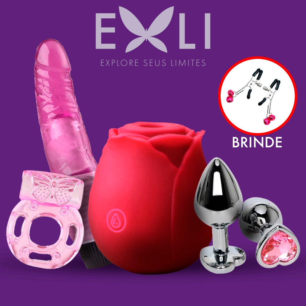 Consolo Feminino Kit Sexy Shop Casal Produtos Mulher Vibrador Sugador  Clitóris Rosa Recarregável - Faz a Boa!