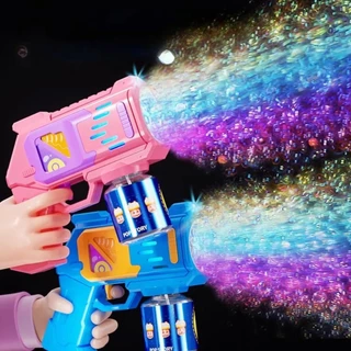 Brinquedo arminha de bolha de sabão colorido infantil - máquina de bolha de sabão em Oferta na Shopee