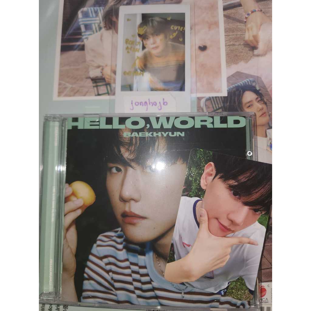 EXO ベッキョン トレカ Hello, World アメリカ 特典 EXO photocard Baekhyun Hello World Jewel US | Shopee Brasil