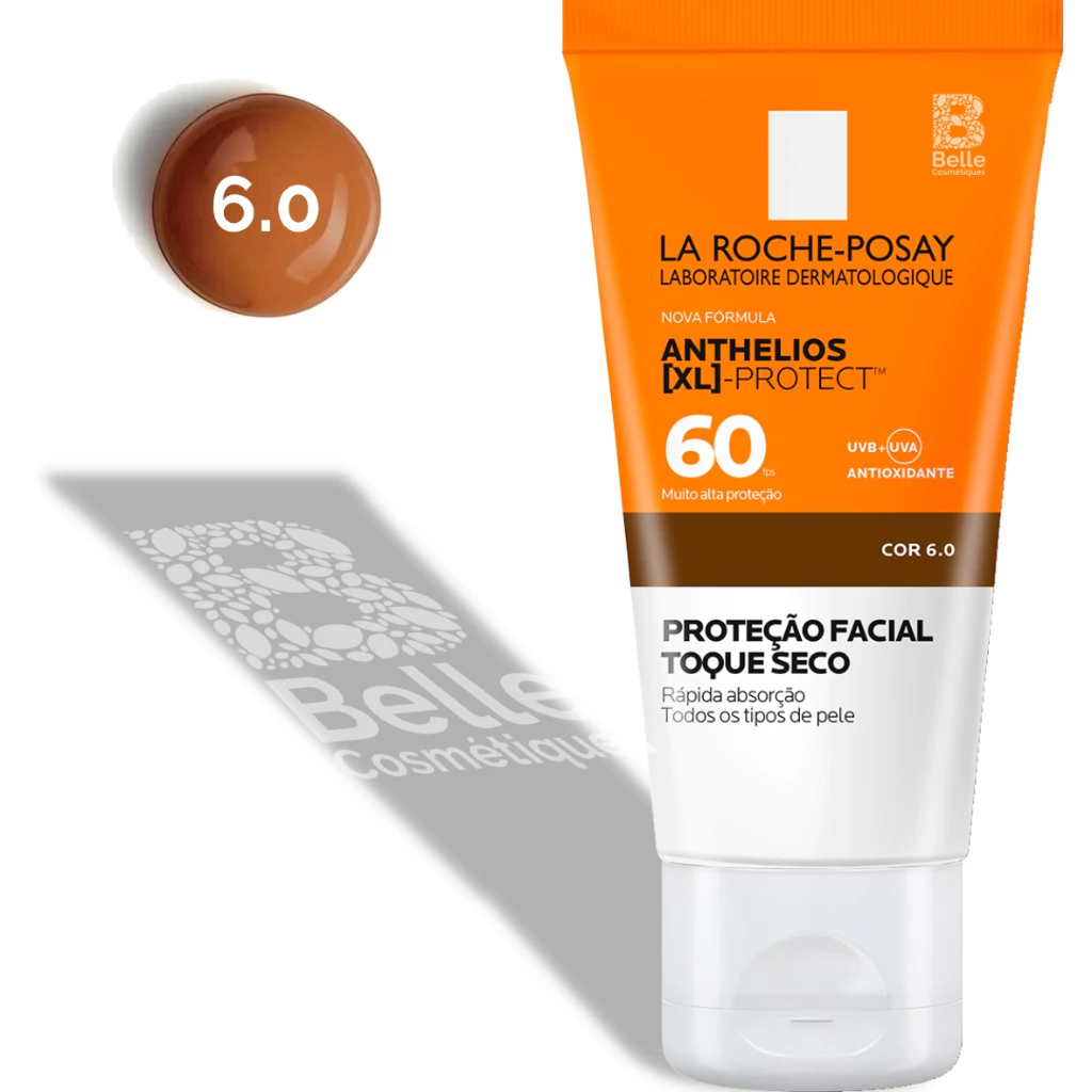 Protetor Solar Facial La Roche Anthelios XL - Cor 6.0 - FPS 60 - 40g