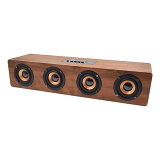 Caixa De Som Retro Madeira Volume Alto 20w Com Bluetooth Rádio Portátil Barata e Boa