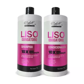 Shampoo Liso Obrigatório 1L + Condicionador Liso Obrigatório 1L Belkit em Oferta na Shopee